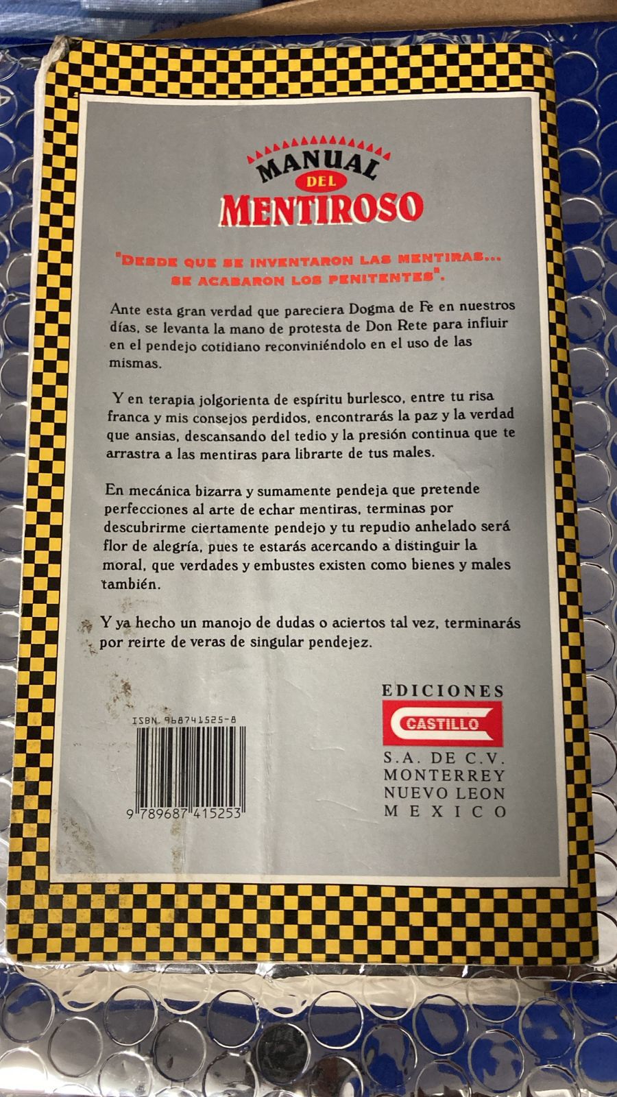 Contraportada - Manual del Mentiroso - Libro Digital