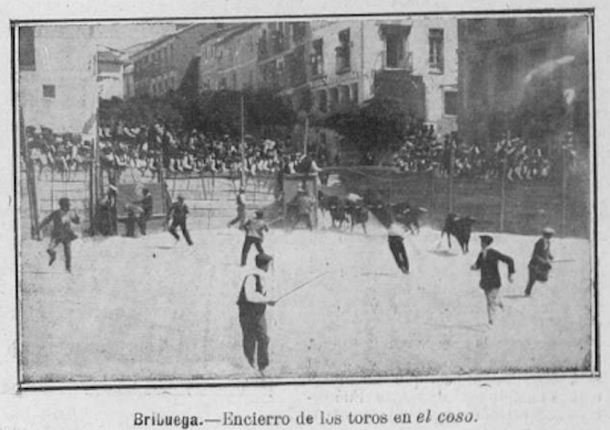 TRES MUERTOS EN BRIHUEGA, GUADALAJARA, ESPAÑA EN 1914