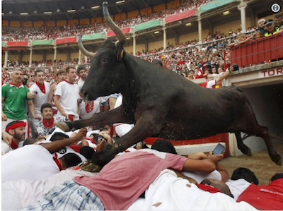 TORO MATA A MUJER EN FRANCIA EN 2018
